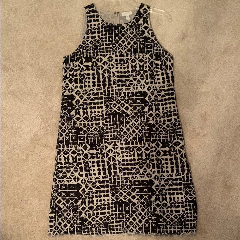 Garnet Hill Black and Tan Dress
